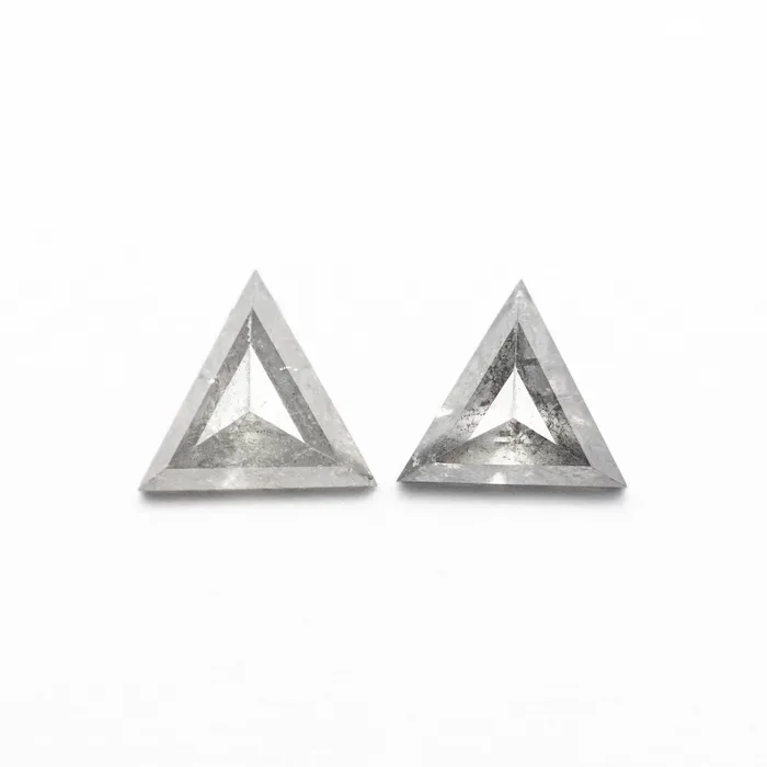 044cttw 2pc 460x554x167mm 438x522x167mm Triangle Rosecut Matching Pair 2238119 Misfit Diamonds Earrings 044cttw 2pc 460x554x167mm 438x522x167mm Triangle Rosecut Matching Pair 2238119 Misfit Diamonds Earrings