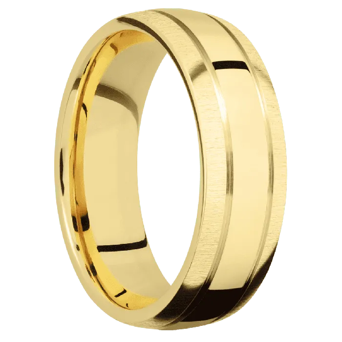 10K Yellow Gold Polish Crosssatin Finish Lashbrook Earrings