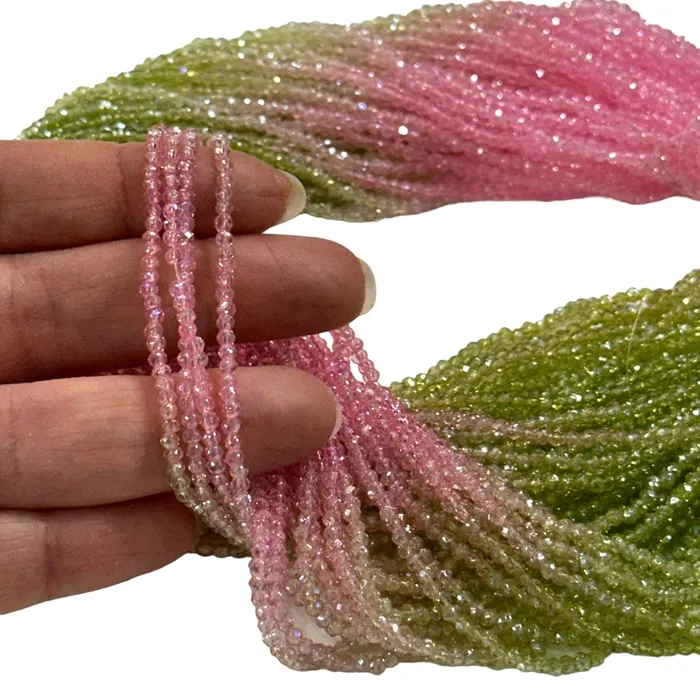 1mm Crystal rondelle beads strand 170 pcs PBC1C48 Peppy Beads Earrings
