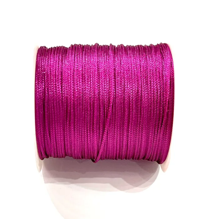 1MM Parachute Cord Fuchsia Color Braided Knotting Cord Shamballa Beading String 100 Yards Reel Peppy Beads Necklaces 1MM Parachute Cord Fuchsia Color Braided Knotting Cord Shamballa Beading String 100 Yards Reel Peppy Beads Necklaces