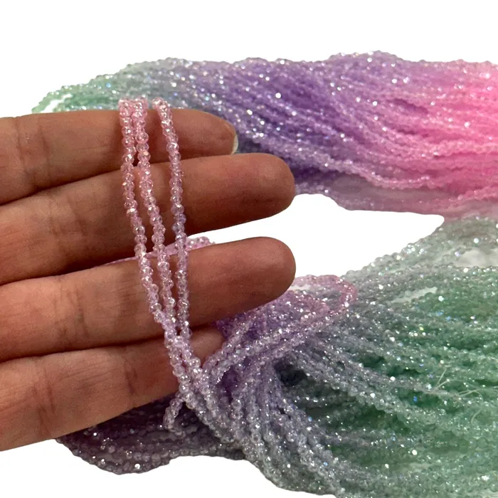 2mm Crystal rondelle beads strand 170 pcs PBC2C101 Peppy Beads Earrings