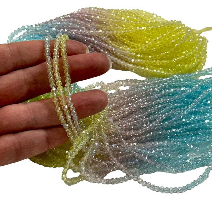2mm Crystal rondelle beads strand 170 pcs PBC2C122 Peppy Beads Earrings