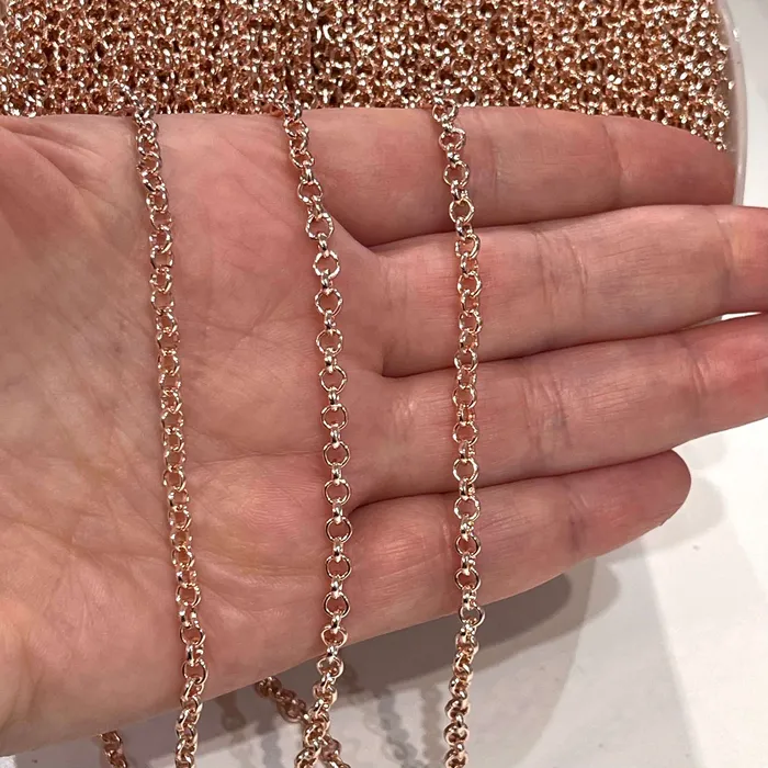 3mm Rose Gold Chain Rose Gold Plated Chain Rose Gold Plated Peppy Beads Earrings 3mm Rose Gold Chain Rose Gold Plated Chain Rose Gold Plated Peppy Beads Earrings