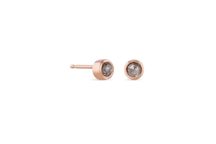 3mm Salt Pepper Bezel Set Round Diamond Stud Earrings Honey Jewelry Co Earrings 3mm Salt Pepper Bezel Set Round Diamond Stud Earrings Honey Jewelry Co Earrings