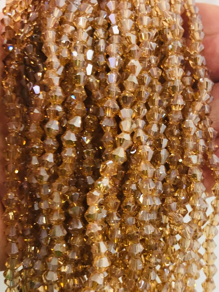 4mm Crystal Bicone Beads PBC4B5 Peppy Beads Earrings