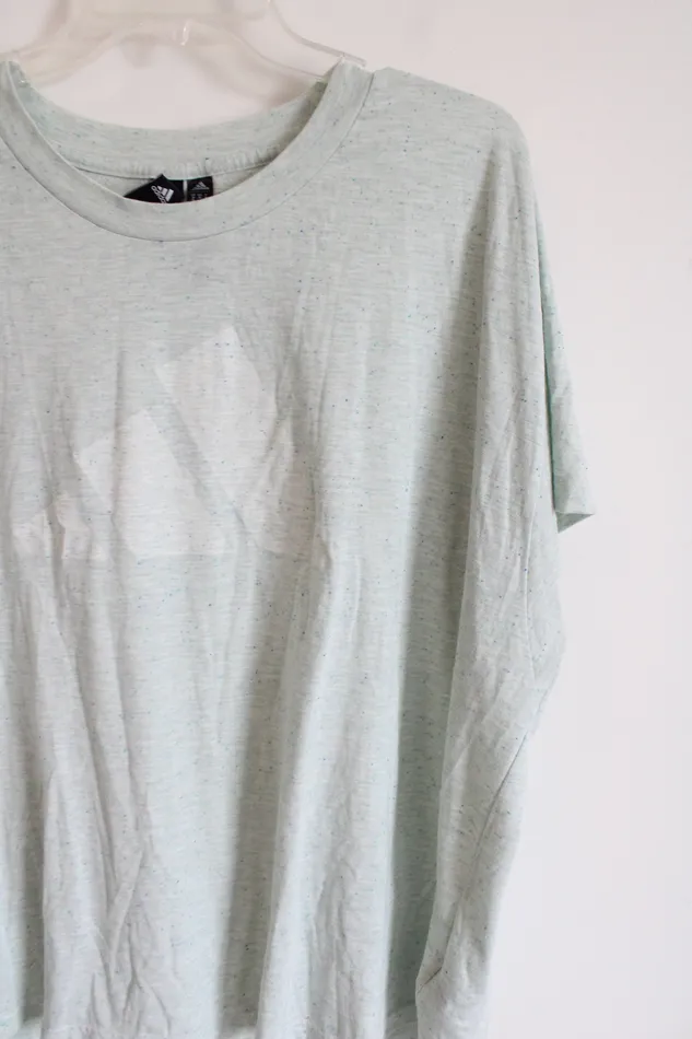 Adidas Necklaces Adidas Light Blue Logo Tee 3X