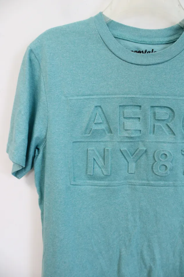 Aeropostale Necklaces Aeropostale Light Blue Heathered Logo Shirt S