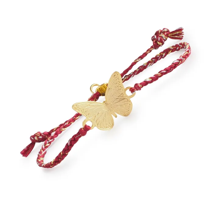 Agua Marina Bracelets Butterfly Gold Bracelet Single