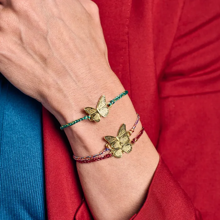 Agua Marina Bracelets Butterfly Gold Bracelet Single