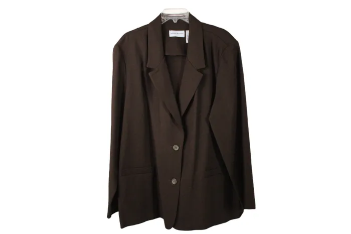 Alfred Dunner Earrings Alfred Dunner Brown Blazer 20