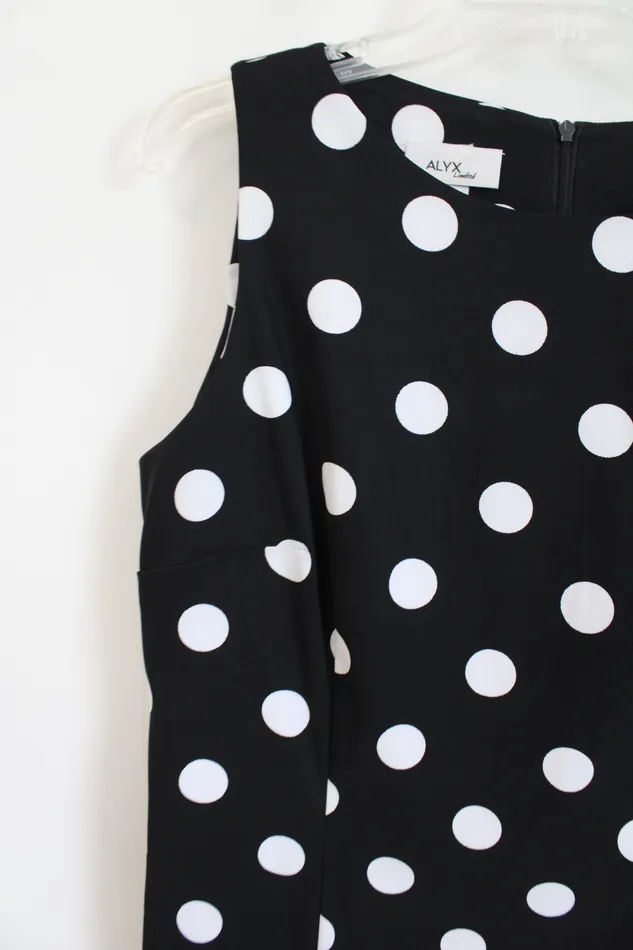 Alyx Alyx Black White Polka Dot Dress 14 Rings