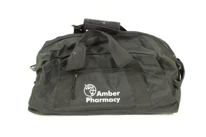 Amber Pharmacy Black Duffel Bag Jubilee Thrift Rings