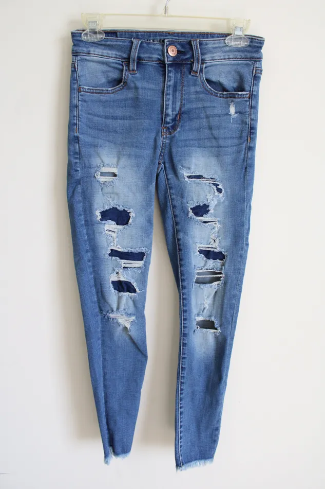 American Eagle Earrings American Eagle HiRise Super Stretch Jegging 2 Short