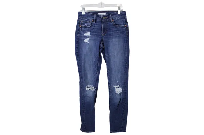 Ann Taylor LOFT LOFT Curvy Skinny Distressed Jeans 025 Earrings