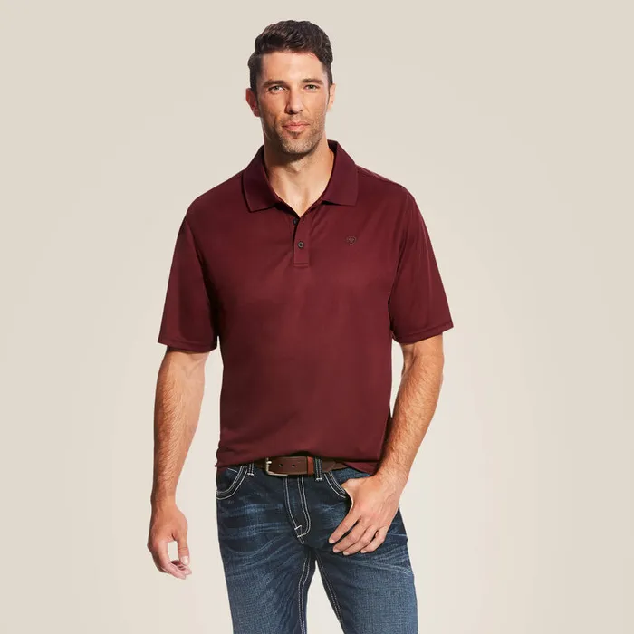 ARIAT MENS CLOTHING Earrings ARIAT MENS TEK POLO MAROON