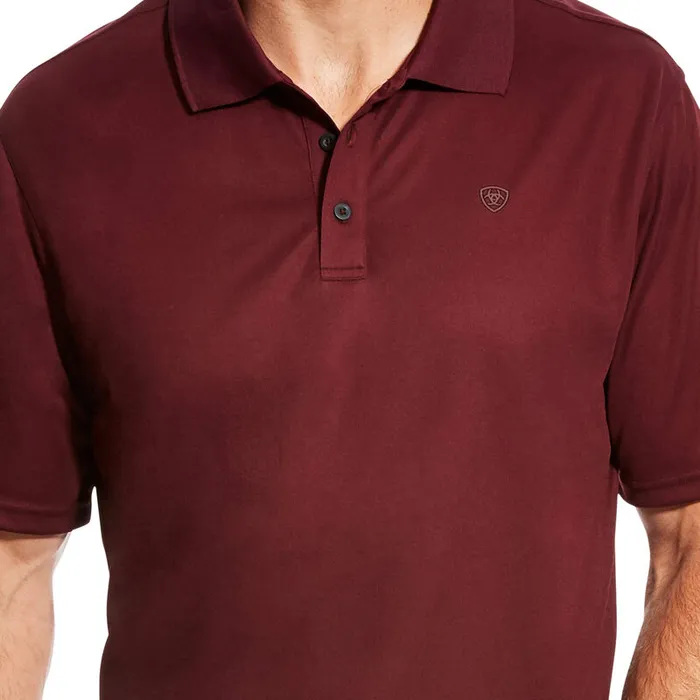 ARIAT MENS CLOTHING Earrings ARIAT MENS TEK POLO MAROON