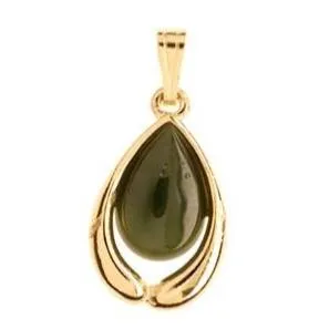 Ariki 22K Gold Green Jade Hug Pendant ARIKINEWZEALAND Necklaces