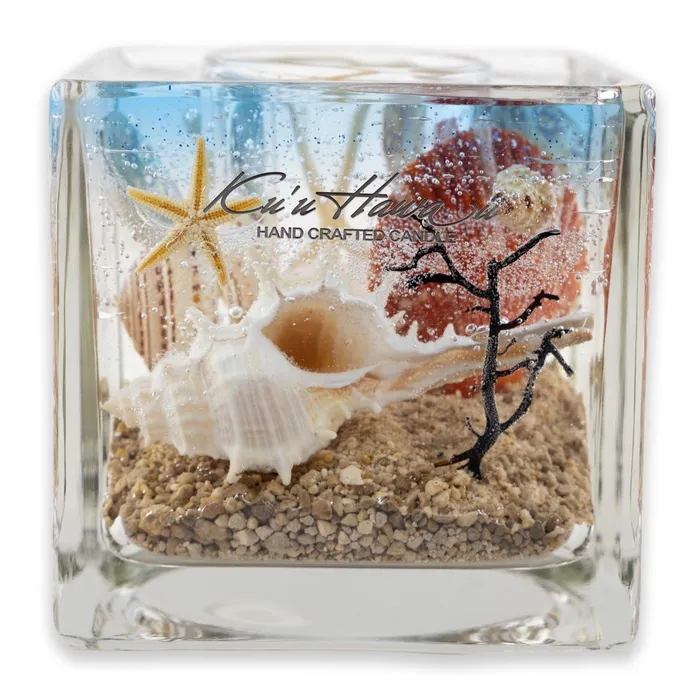 AROMA Aroma by K Kuu Hawaii Ocean Aquarium Candle Set Earrings
