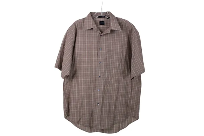 Arrow Rings Arrow Wrinkle Free Plaid Shirt L
