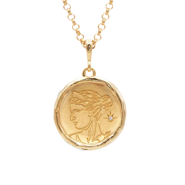 Artemis Goddess of Wild Things Necklace with Diamond COMMON ERA Necklaces