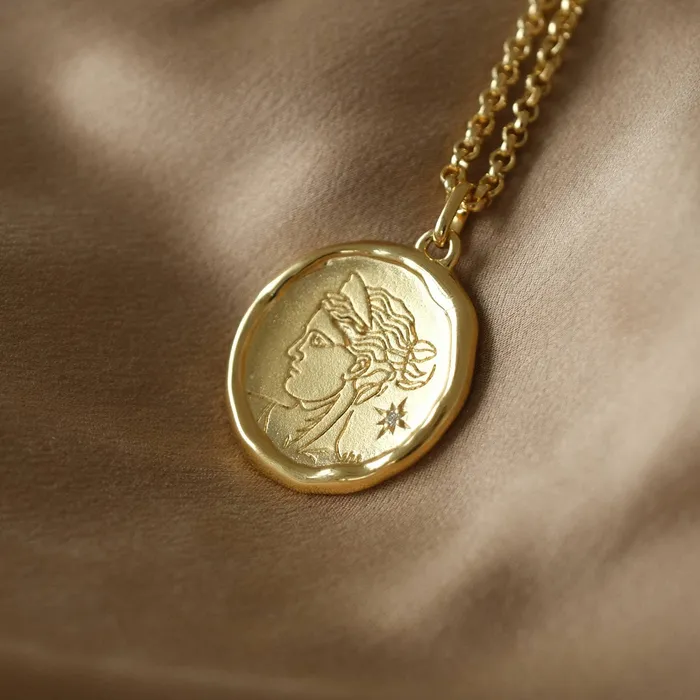Artemis Goddess of Wild Things Necklace with Diamond COMMON ERA Necklaces