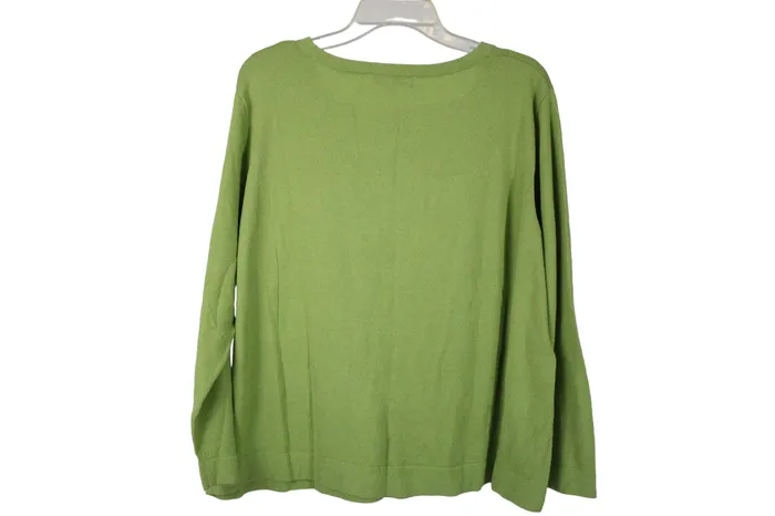August Max Woman Earrings August Max Woman Green Knit Sweater 1X
