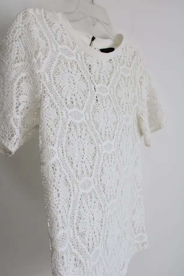 Banana Republic White Lace Top XS Jubilee Thrift Rings