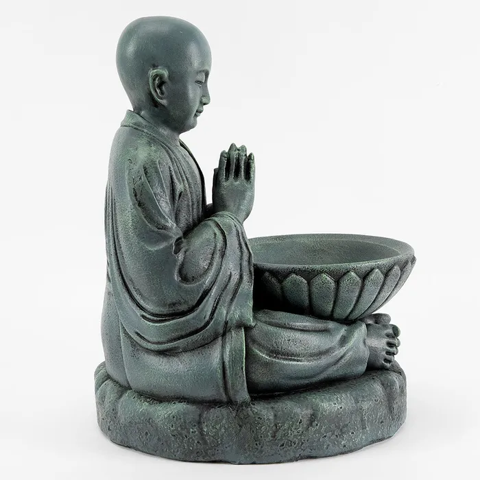 Bhikkhu With Alms Bowl Buddhist Garden Statue DharmaCrafts Necklaces