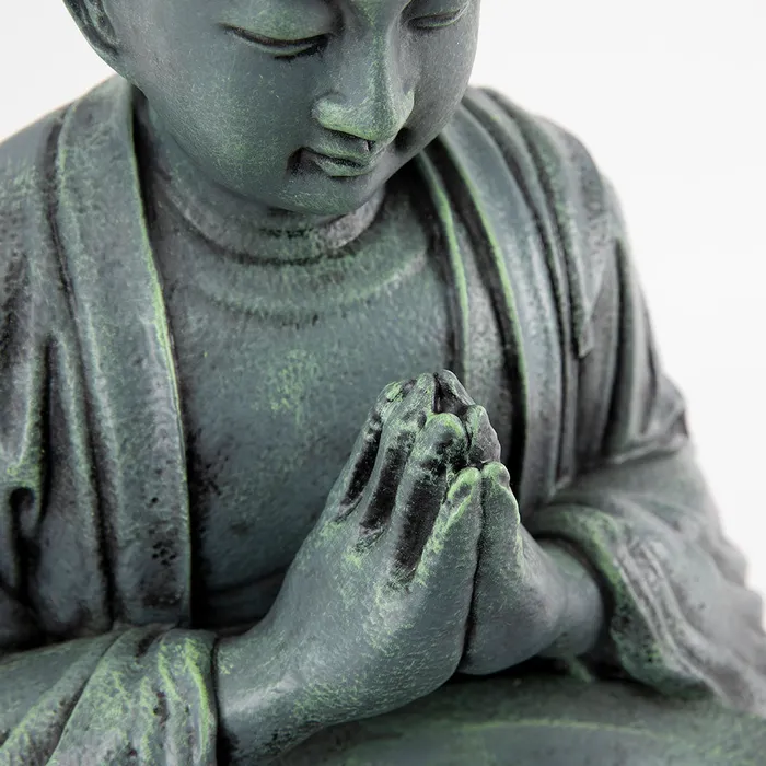 Bhikkhu With Alms Bowl Buddhist Garden Statue DharmaCrafts Necklaces