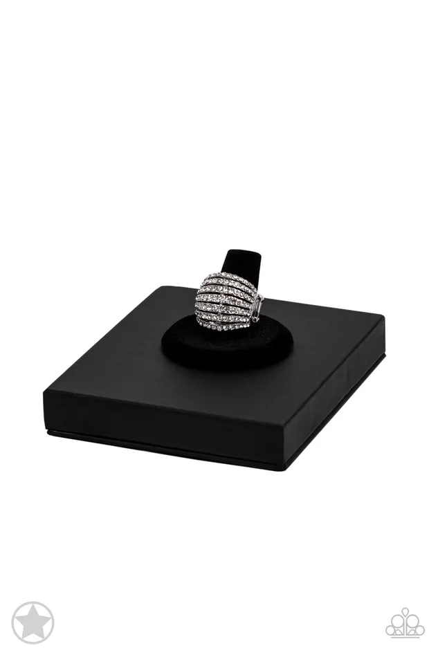 Blinding Brilliance White Paparazzi Accessories Rings