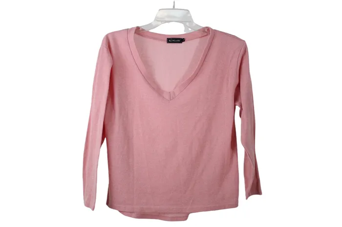 Blingland Pink Knit Top S Blingland Earrings