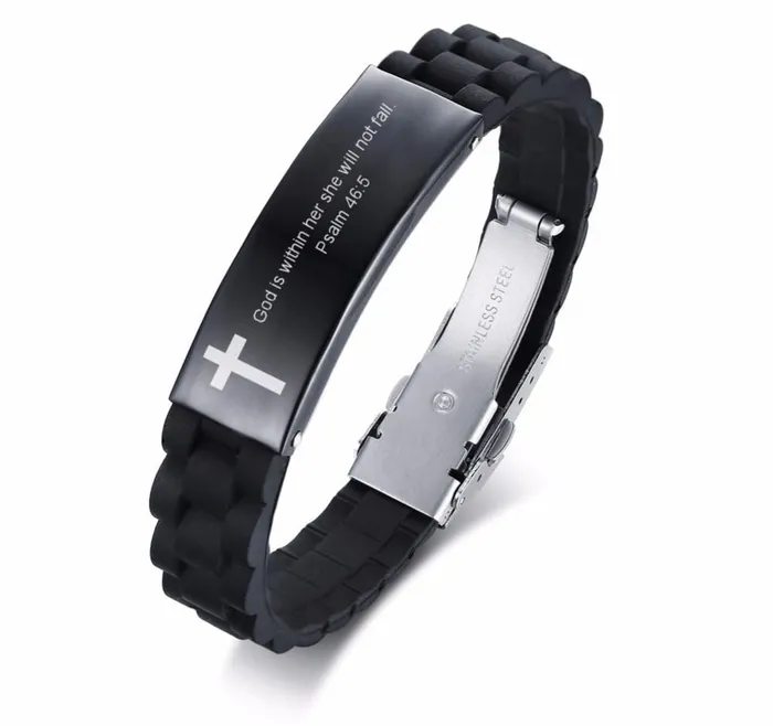 Bracelets Lords Guidance Bible Verse Bracelet br God is Within Her Silicone Bracelets Lords Guidance Bible Verse Bracelet br God is Within Her Silicone