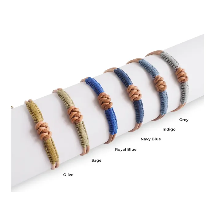 Bracelets Macrala Knot Mens Leather Bracelet
