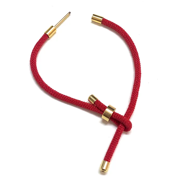Bracelets Peppy Beads 24Kt Gold Plated Purple Cord Bracelet Blank With Screw Clasp
