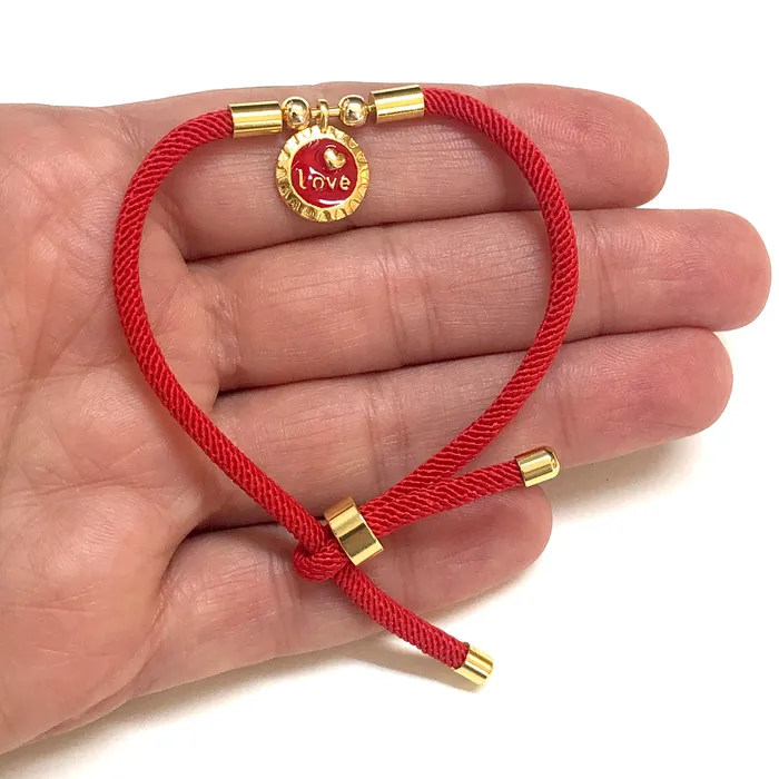 Bracelets Peppy Beads 24Kt Gold Plated Purple Cord Bracelet Blank With Screw Clasp