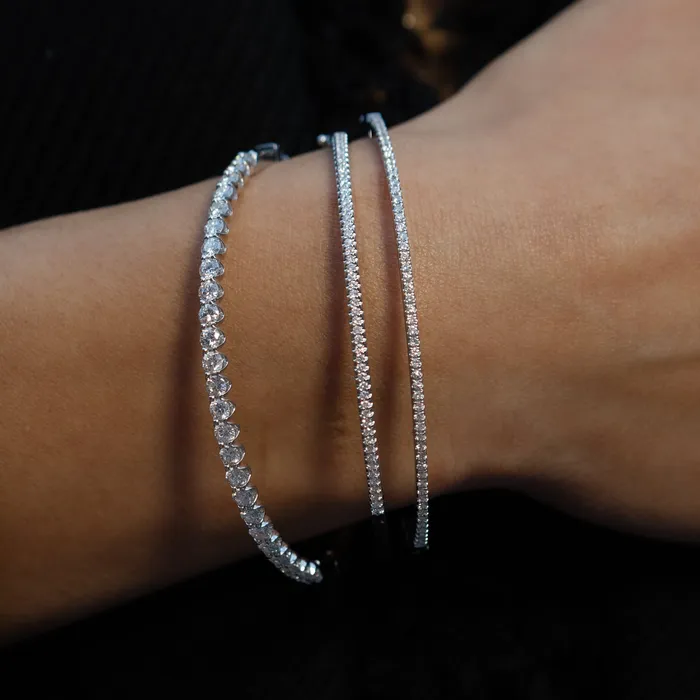 Bracelets RACHEL LYNN CHICAGO 18 Karat White Gold 45cts Diamond Hinge Bracelet