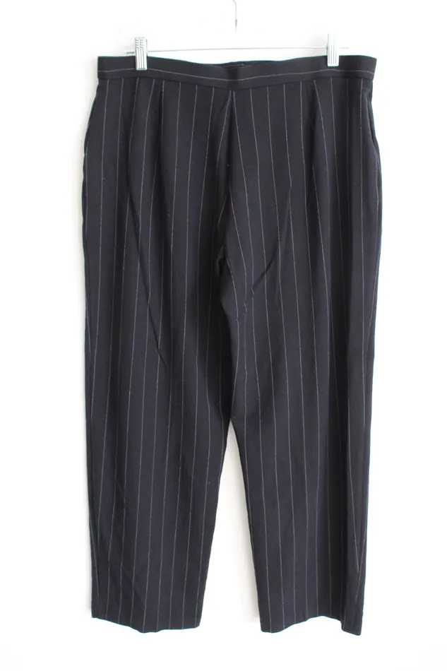 Briggs New York Rings Briggs New York Black Striped Trouser Pant 16