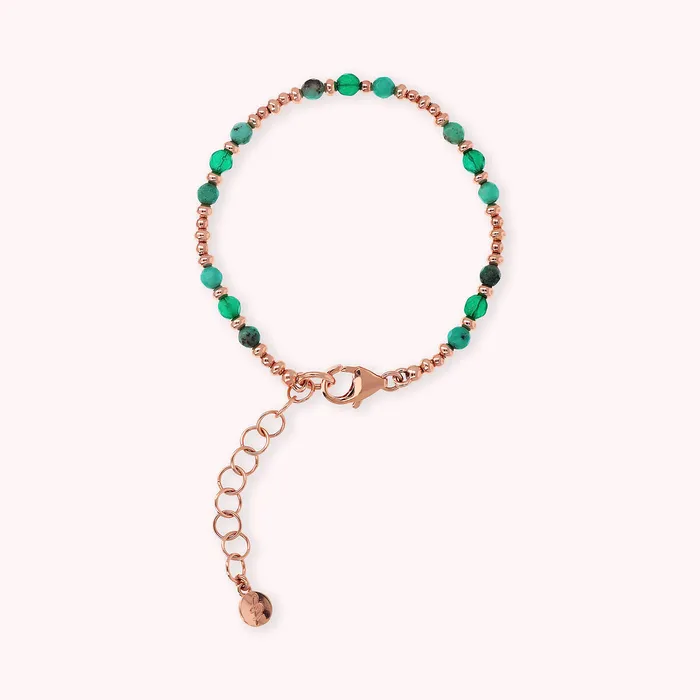 Bronzallure Earrings Bracciale con Piccole Bead e Pietre Naturali Sfaccettate Bronzallure Earrings Bracciale con Piccole Bead e Pietre Naturali Sfaccettate