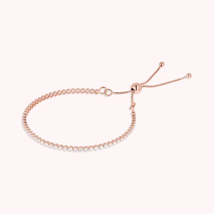 Bronzallure Necklaces Bracciale Tennis con Cubic Zirconia