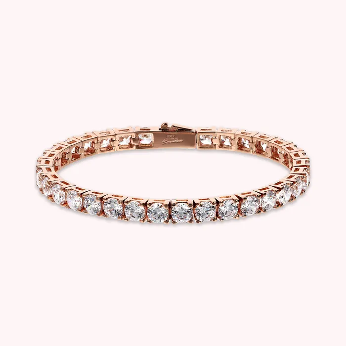 Bronzallure Necklaces Bracciale Tennis Maxi con Cubic Zirconia Tonde