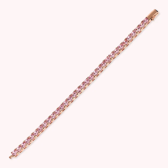 Bronzallure Necklaces Bracciale Tennis Maxi con Cubic Zirconia Tonde