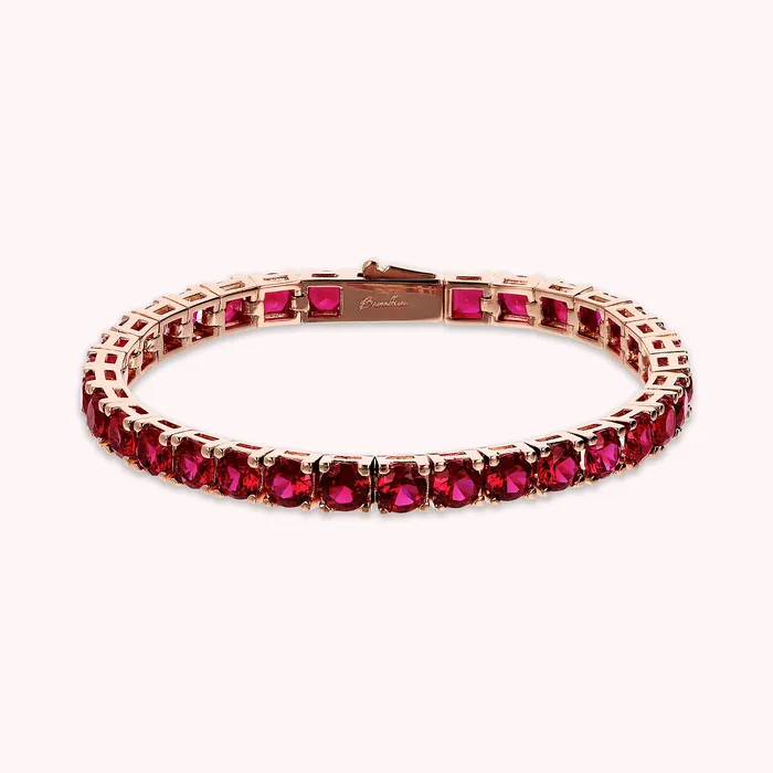 Bronzallure Necklaces Bracciale Tennis Maxi con Cubic Zirconia Tonde
