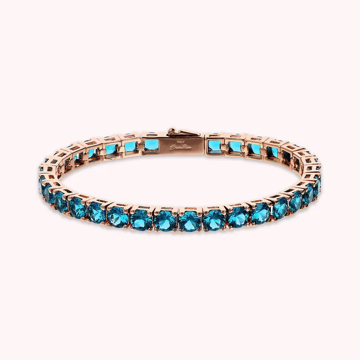 Bronzallure Necklaces Bracciale Tennis Maxi con Cubic Zirconia Tonde