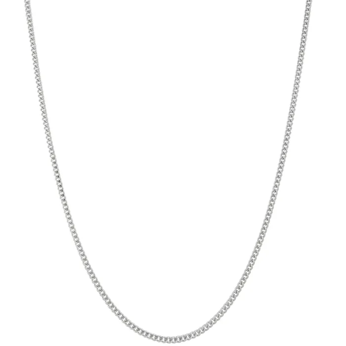 Cadena Cuban Link 2mm Gold Shield Necklaces