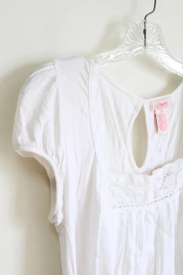 Candies Rings NEW Candies White Shirt M