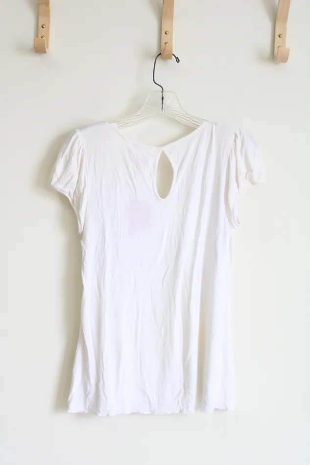 Candies Rings NEW Candies White Shirt M
