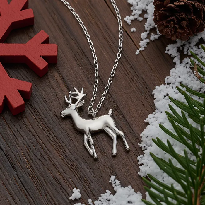 Chadds Ford Jewelry Necklaces Sterling Silver WhiteTailed Deer Necklace