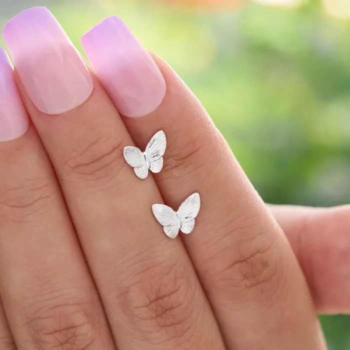 Chadds Ford Jewelry Rings Sterling Silver Dainty Butterfly Studs