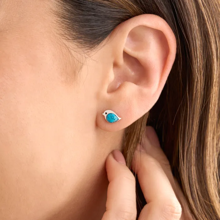 Chadds Ford Jewelry Rings Sterling Silver Sand Birdie Studs