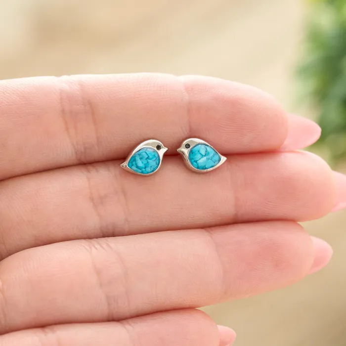 Chadds Ford Jewelry Rings Sterling Silver Sand Birdie Studs